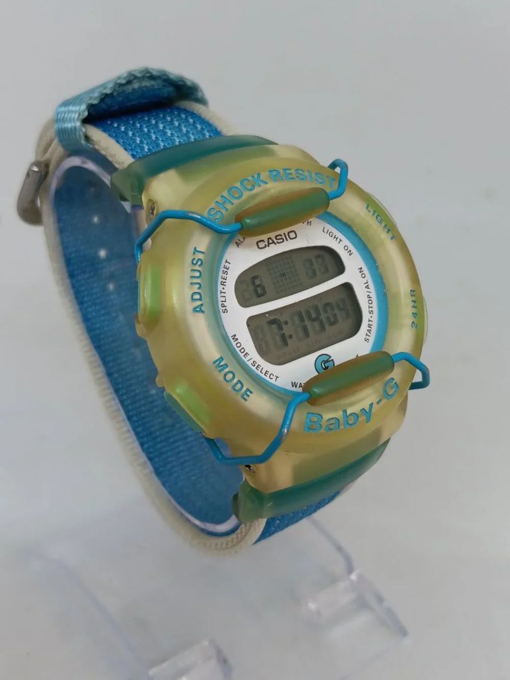 VINTAGE 1997 Casio Baby G BG-212 [1523] Women's 39mm Digital Watch NEW BATT